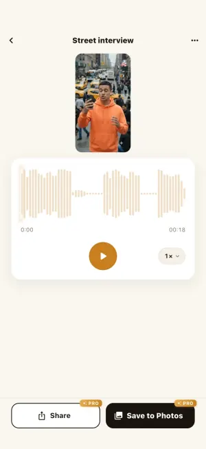 NoisyNo cleaning the sound of a video clip